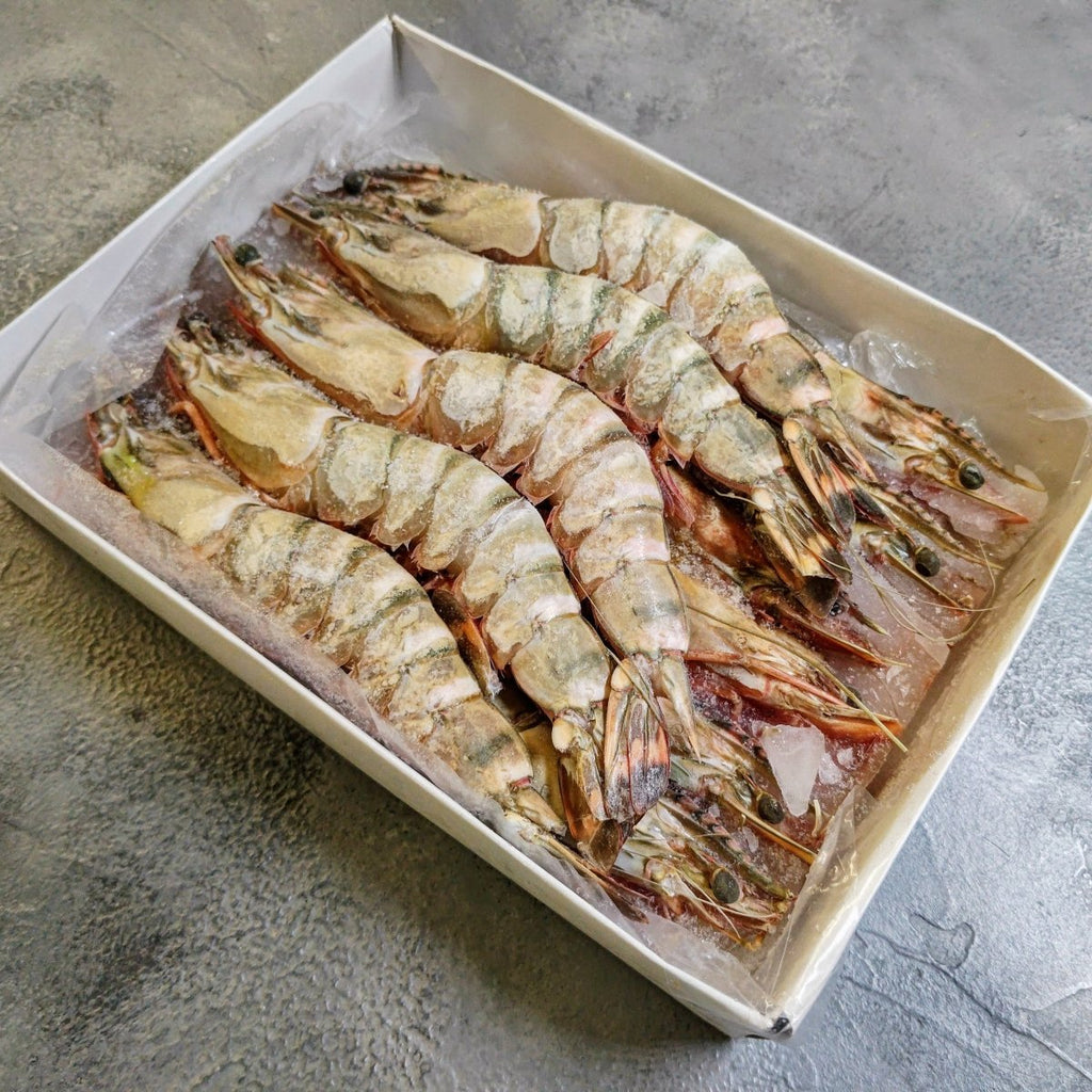 Savoring the Bounty: Sea Tiger Prawns Delight